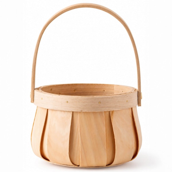Vintiquewise Storage Basket, Brown, Woodchip QI003503 - main