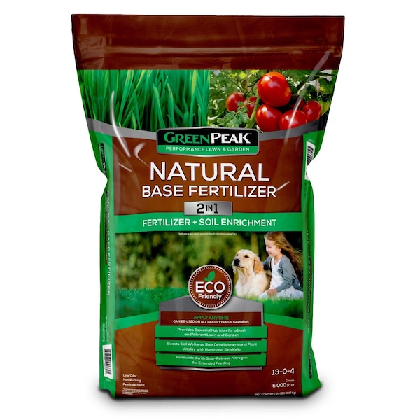 Greenpeak Natural Base All-Purpose Lawn Fertilizer For All Grasses 5000 sq ft 905509 - main