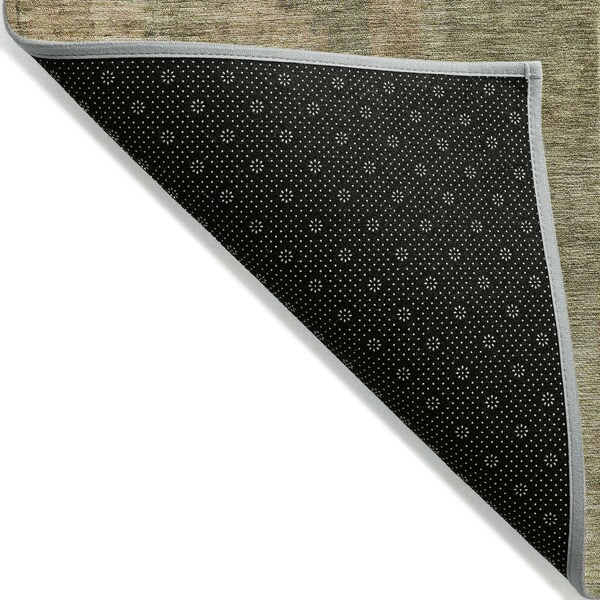 Homeroots 9' X 12' Khaki Beige And Wheat Abstract Washable Indoor Outdoor Area Rug 630781 - main