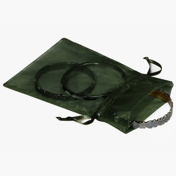 Nashville Wraps Hunter Green Organza Favor Bags, 4x6, 10PK B00119 - main