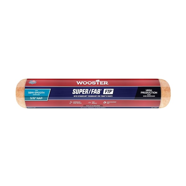 Wooster RR923 14 in. Super Fab Ftp 0.37 in. Nap Roller Cover 71497177278 - main