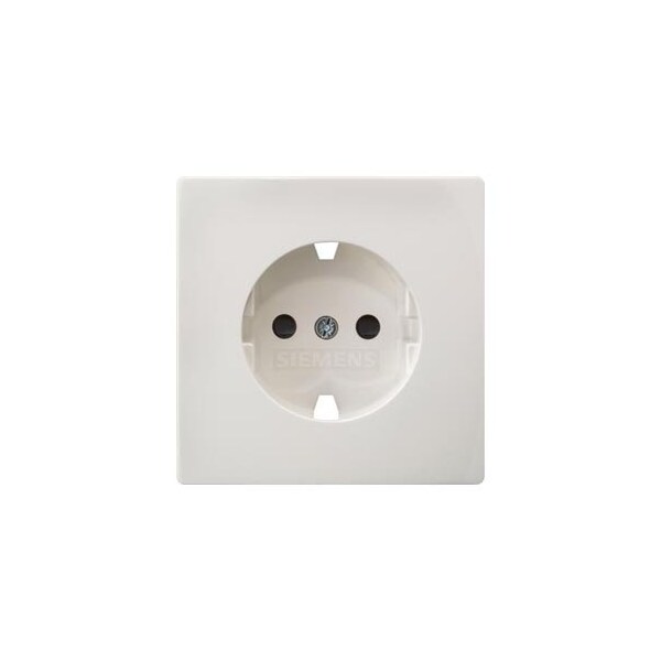 Siemens DELTA style, titanium white cover plate 68 x 68 mm for SCHUKO socket outlet 5UH1066 - main