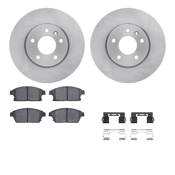 Dynamic Friction Co DFC Brake Rotor with 5000 Brake Pads and Hardware Kit 6512-46231 - main