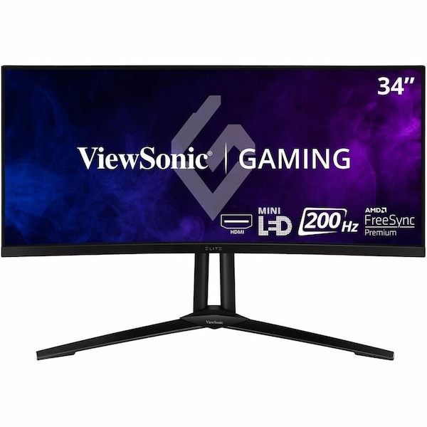 Viewsonic 34in ELITE 21:9 Mini-LED Curved 1440p 1ms 200Hz Gaming Monitor with USB-C. XG341C-2K - main