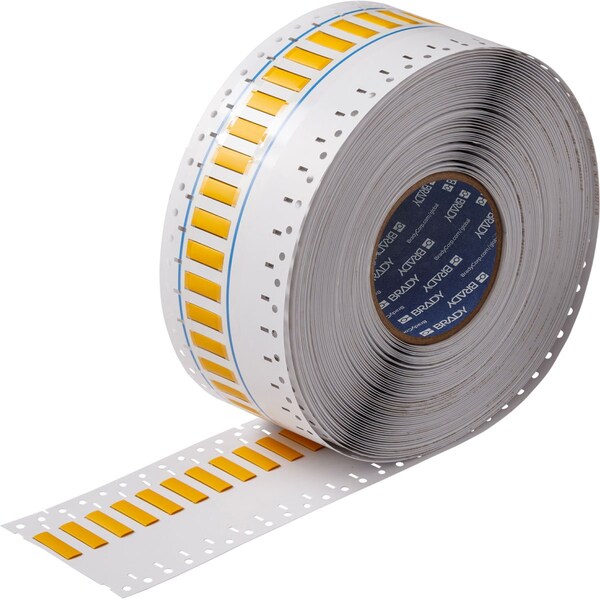 Brady BSP45 Series PermaSleeve Low Smoke Zero Halogen Wire Marking Sleeves, 0.187 in. Dia x 1 in. W, Yellow SA-2LSZH-187-1-YL - main