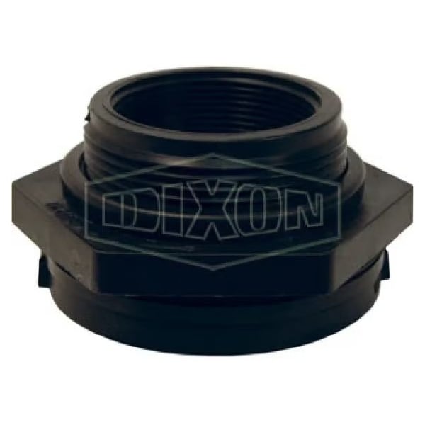 Dixon The Right Connection Bulkhead Fitting, 3 x 1-1/2 in Nominal, Hole x FNPT End Style, Polypropylene, D 60124 - main
