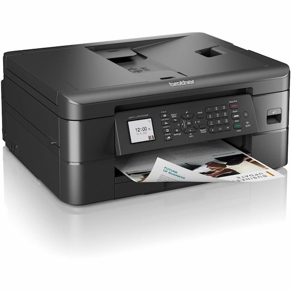 Brother Color Inkjet All-In-One Printer, 17 ppm/9.5 ppm, Duplex, Ethernet/Wireless MFC-J1010DW - main