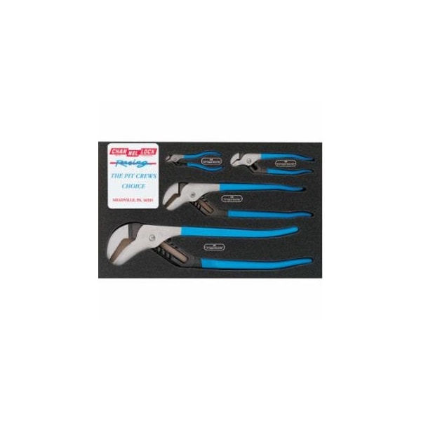 Channellock Tongue and Groove Straight Jaw Plier Set, 3 Pc, 6.5 in L, 9.5 in L, and 12 in L 140-PC-1 - main