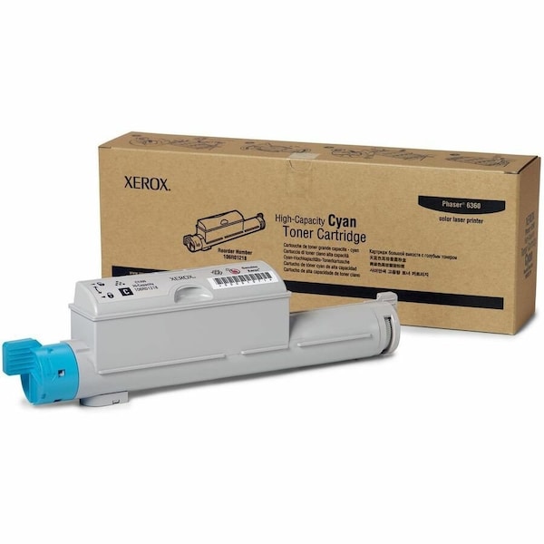 Xerox Compatible Xerox Compatible 106R01218 High Capacity Cyan Aftermarket Toner Cartridge For Phaser 6360 106R01218 - main