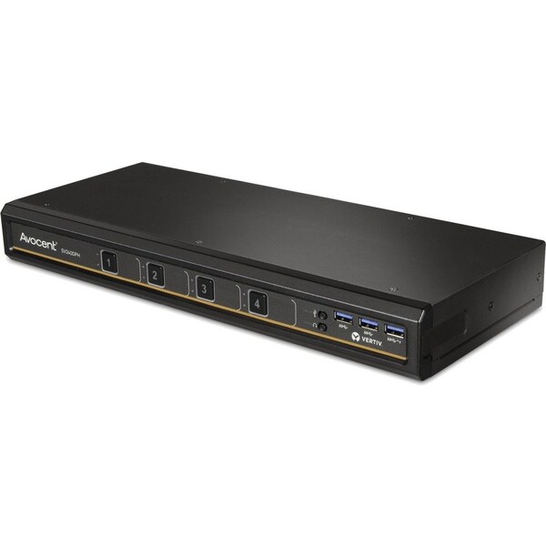 Vertiv Avocent SwitchView Desktop KVM | 4 Port | Single Head | Universal Connector | TAA Compliant SV240DPH-400 - main