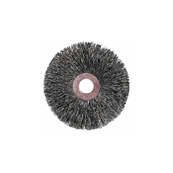 Weiler Copper Center, Wire Wheel, 2 in D x 3/8 in W, .003 in Steel Wire, 20,000 rpm, 10PK 804-99307 - main