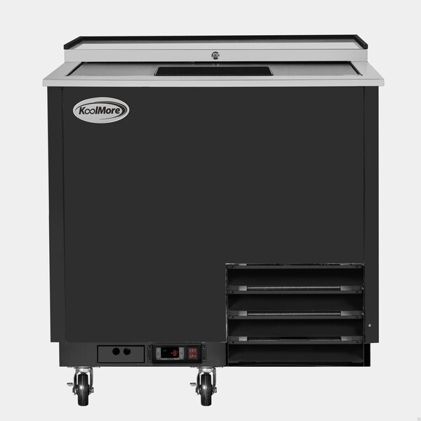 Koolmore 36 in. Commercial Glass Froster in Black Steel, ETL Listed, 9 cu. ft. KM-GF36-BK KM-GF36-BK - main