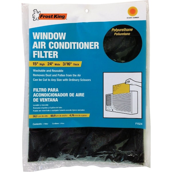 Frost King 15'' x 24'' x 3/16'' Air Conditioner Filter F1524 - main