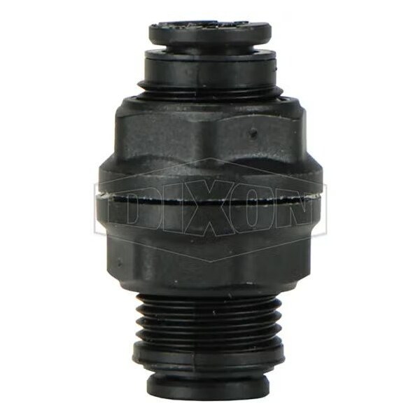 Dixon Legris by Bulkhead Push-In Union, 3/8 in Nominal, Tube, 290 psi Pressure, Nylon, Domestic 31166000 - main