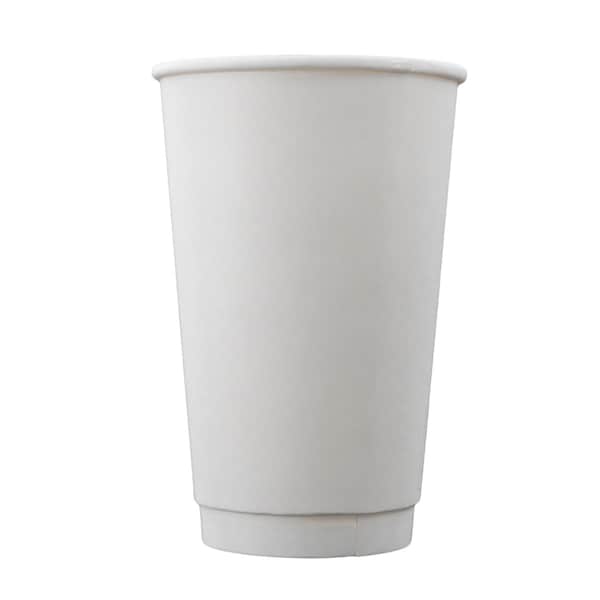 Rdi Double Wall Unwrapped 16oz White Cup 500cs, 500PK CP-DBU16-WHT - main