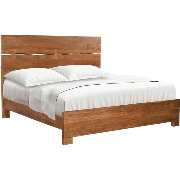 Homeroots Three Piece Brown Solid Wood Bedroom Set 636253 - main