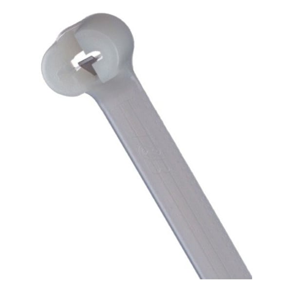 Ty-Rap Cable Tie, 8 in L, 2 in Max Bundle Dia., Natural, Nylon 6/6, 18 lb Strength, 1000 PK TY232M - main