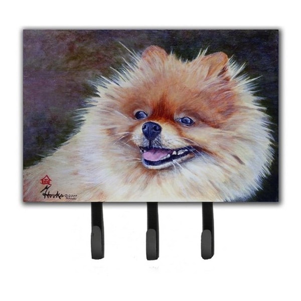 Carolines Treasures Pomeranian Head Leash and Key Holder MH1056TH68 - main