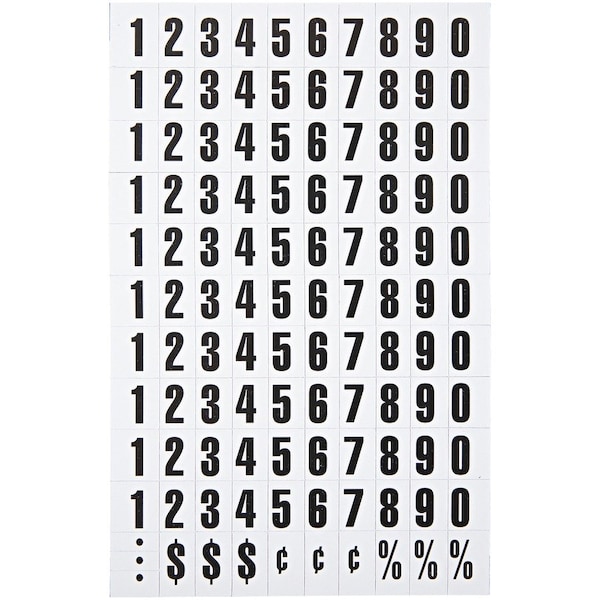 Mastervision Number Label, Vinyl KT2020 - main