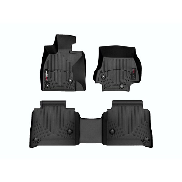 Weathertech Black, Front and Rear Floorliners 4415031-4414552 - main