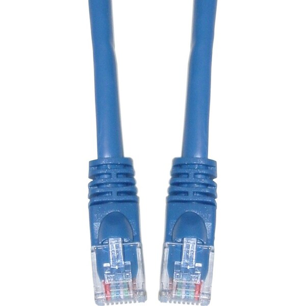 Cable Wholesale Cat5e Blue Copper Ethernet Patch Cable, Snagless/Molded Boot, POE Compliant, 2 foot 10X6-06102 - main