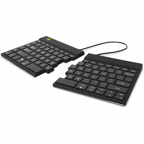 R-Go R-Go ergonomic keyboard, Split Break - QWERTY(US), wireless, black RGOSBUSWLBL - main