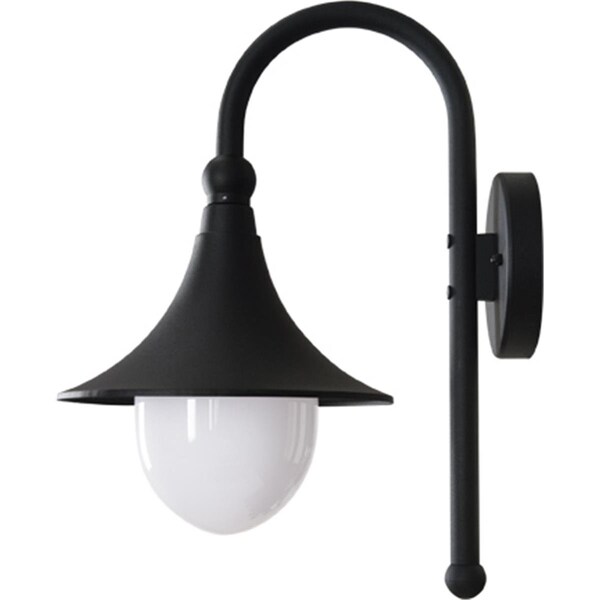 Intense Powder Coated Cast Aluminum Wall Light Fixture, Black - 18 x 10.18 x 14.50 in. IN2929590 - main