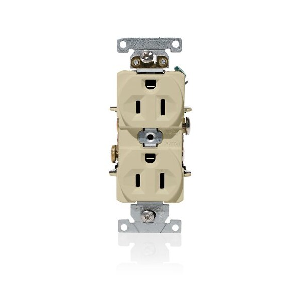 Leviton Dup 15A 125V Self-Gr Ivr C5262-I - main
