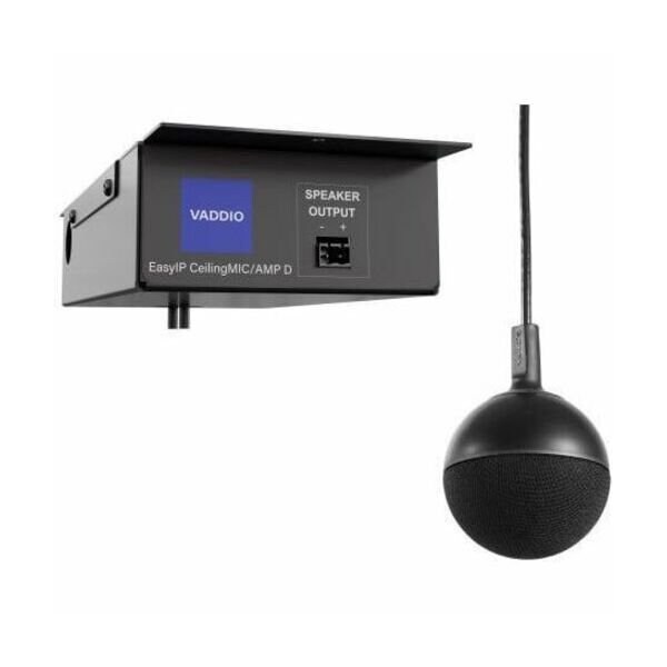 Vaddio EasyIP CeilingMIC/AMP D Wired Microphone - Black - TAA Compliant 999-86820-000 - main