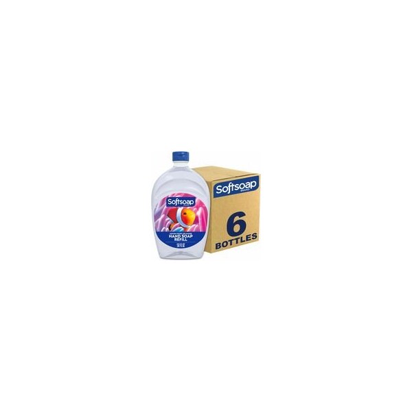 Softsoap Aquarium Design Liquid Hand Soap - Fresh Scent Scent - 1.56 quart - Bacteria Remover, Dirt, 6PK US05262A - main
