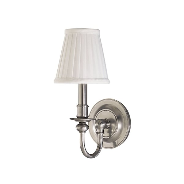 Hudson Valley Lighting Beekman 1 Light Wall Sconce 5 In. Satin Nickel 1901-SN - main