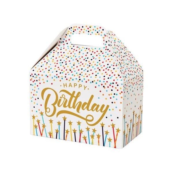 Nashville Wraps Happy Birthday Stars Gable Box, 8.5x4.75x5.5, 6PK HBSGB - main
