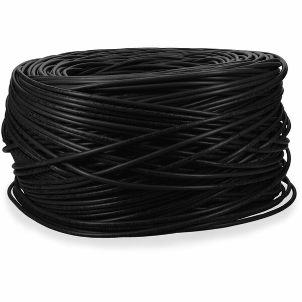 Add-On 1000FT NON-TERMINATED BLACK CAT 6 PLENUM-RATED BULK CABLE TAA ADD-CAT6BULK1KP-BK-TAA - main