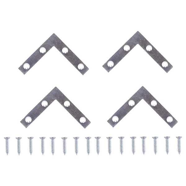 Prosource Corner Brace, 2 in L, 2 in W, 3/8 in H, Steel, Zinc-Plated, 1.6 mm Thick Material FC-Z02-C4PS - main