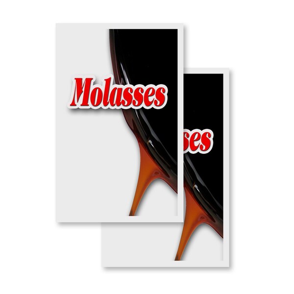 Signmission Molasses, Vinyl Decals Only 24 Inch x 36 Inch, Vinyl Decal, 2PK DSB-2436-2PACK-Molasses - main