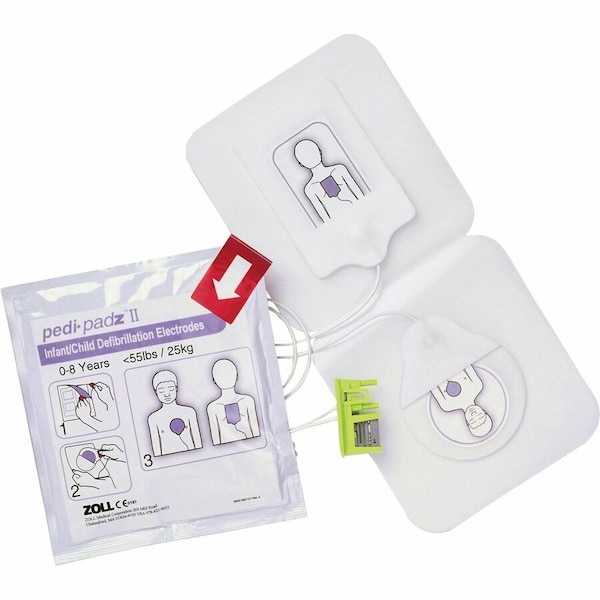 Zoll Pedi-padz II Defibrillator Pads, Kid, 2yr 8900081001 - main