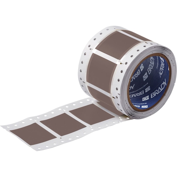 Brady PermaSleeve Heat Shrink Wire and Cable Labels 1-1/2 in.for 3 in. , 1 in. Brown Double-Sided 3PS-1500-2-BR-S-2 - main