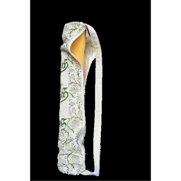 Omsutra OMSBPYB-Green 27 x 4.5 in. Nari Shakti Yoga Rug Bag - Green OMSBPYB_Green - main