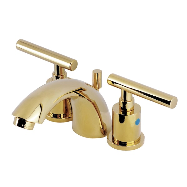 Kingston Brass Mini-Widespread Bathroom Faucet with Pop-Up Drain, Polished Brass KB8952CML - main