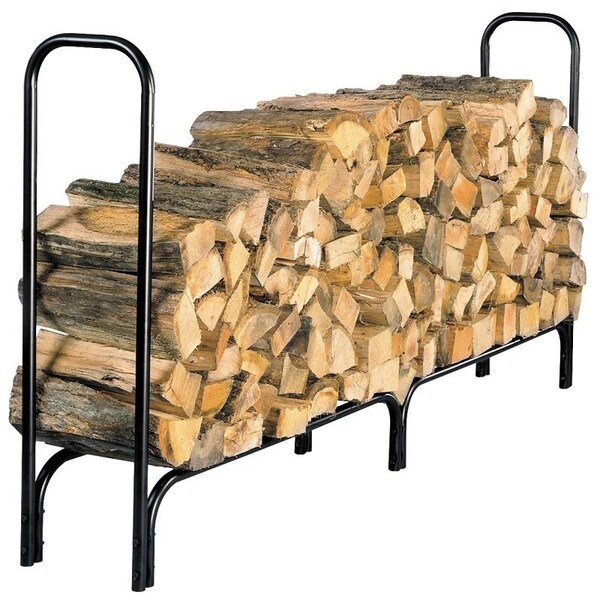Shelter Extra Large Log Rack, 13 in W, 96 in D, 45 in H, Steel Base, PowderCoated, Black SLRXL - main