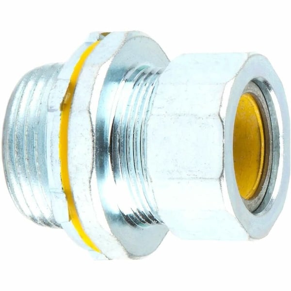 Dottie L.H. Dottie 1'' Steel Strain Relief Connector (Yellow Grommet), 5PK SR100B750 - main