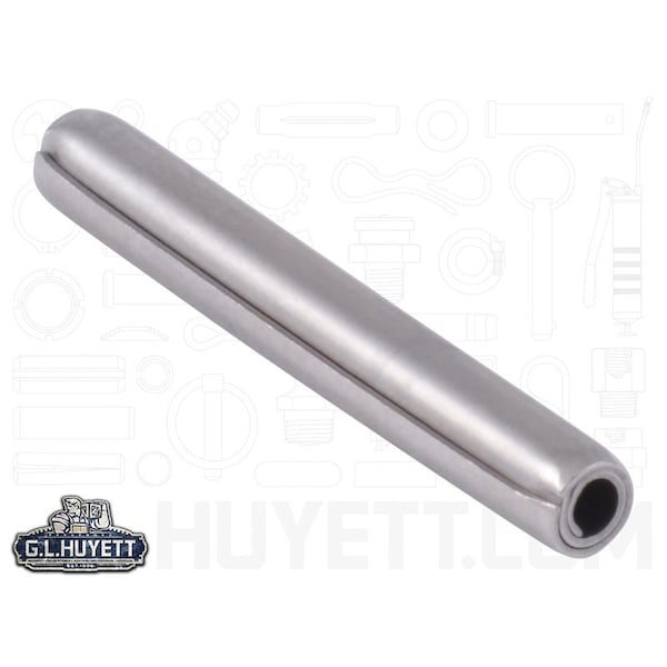 Huyett Coiled Spring Pin, Standard Duty, Passivated 420 Stainless Steel, 4 mm Dia x 30 mm Length SPCMSP-040-030 - main