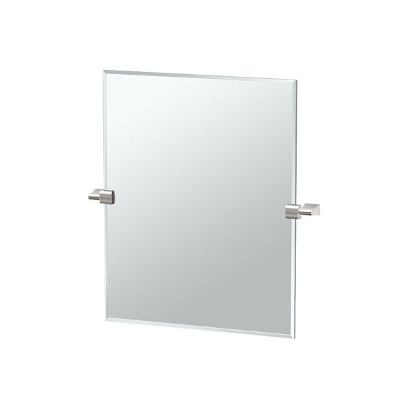 Gatco Bleu 24" Frameless Rectangle Mirror, Satin Nickel 4389SM - main
