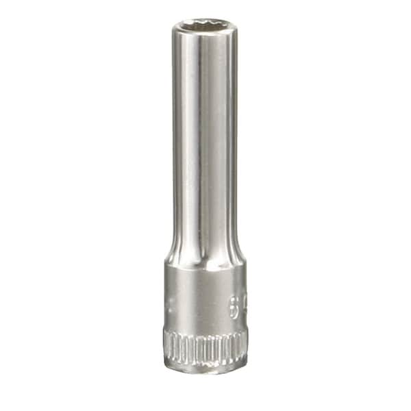 Genius Tools 1/4in Dr. 9mm(12 pt.) Deep Hand Socket 235209 - main