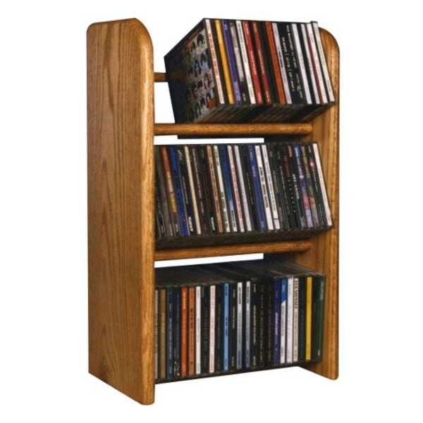 Wood Shed 304 Solid Oak 3 Row Dowel CD Rack 304 - main