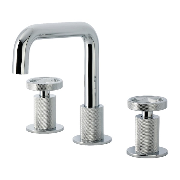 Kingston Brass Widespread Bathroom Faucet with Push Pop-Up Drain, Polished Chrome KS1411RNX - main