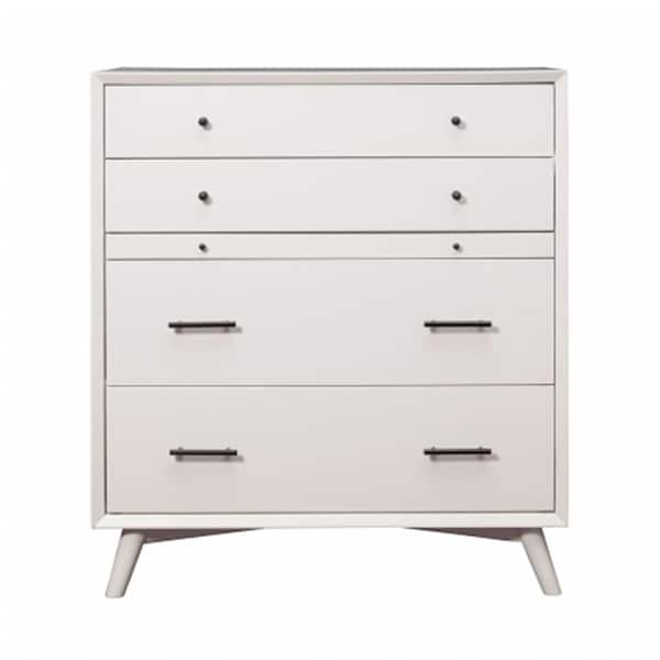 Alphinefurniture Flynn Drawer Chest, White 966-W-05 - main