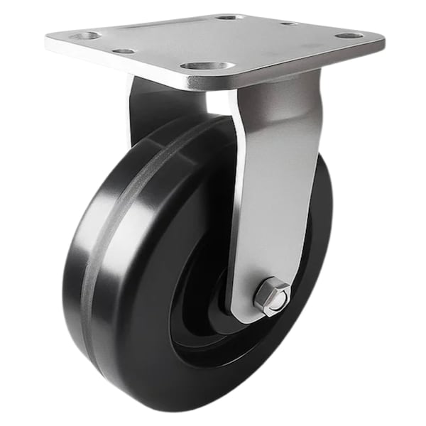 Hyw Products Heavy Duty Caster 6in Phenolic Wheel, Rigid 40-60R-A1-PH - main