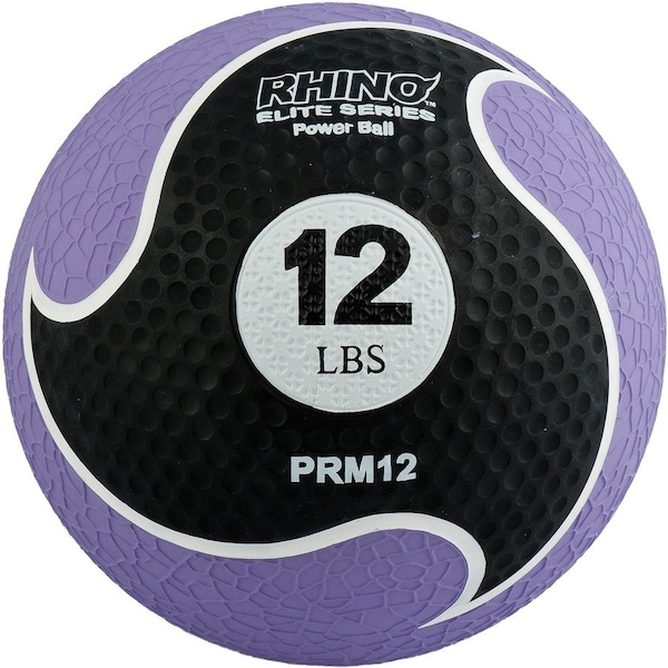 Champion Sports Rhino Elite Medicine Ball, 12lb, Purple PRM12 - main