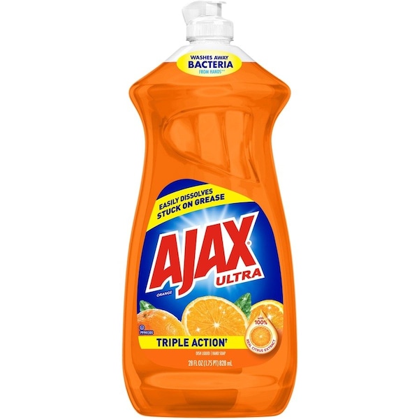 Ajax Dish Detergent, Liquid, Orange Scent, 28 oz Bottle, PK9 44678 - main